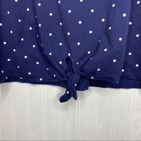 Old Navy Navy Blue Tank top with tie front Size XXL - Picture 3 of 8